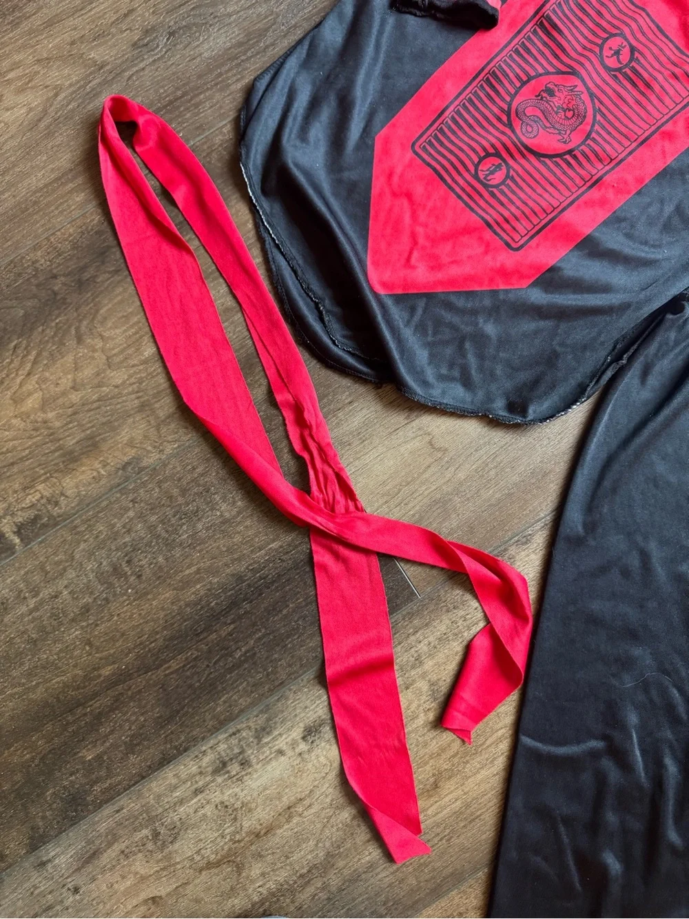 Kids Ninja Costume Set with Hooded Top, Pants, and belt kids size 6